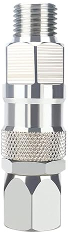Airless Spray Gun Swivel Joint 1/4-Inch 360 Degrees Rotate Stainless Steel High Pressure Spray Gun Hose Swivel Joint Connector Compatible with Graco Paint Sprayers Hose