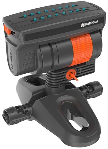 Gardena Micro-Drip-System Viereckregner OS 90: Regner für das automatische Bewässerungssystem, für rechteckige Flächen bis 90 m² einstellbar, Quick & Easy Verbindungstechnik (13325-20), Modern