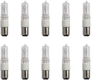 Lighto Halogen Halolux Ceram Ba15d 70W Dimmbar | Halogenlampe/Halogen Leuchtmittel - Ø15mm - 10 Stück