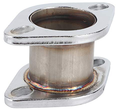 Brida de Extensión del Tubo del Silenciador para Bridas Estándar de 2, 5 ID 2 Pernos, Escape de Brida de Extensión del Tubo del Silenciador, Tubo de Escape Montado en la Parte Trasera Resistente