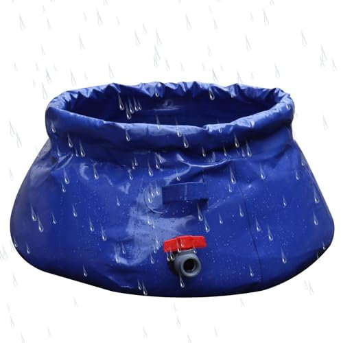 Barile pieghevole per la raccolta 'acqua piovana, riutilizzabile, serbatoio 'acqua da giardino durevole, contenitore pieghevole per la raccolta 'acqua piovana, contenitore per risparmiare