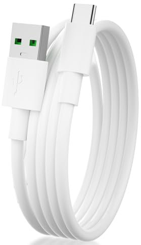 Cavo USB C per OPPO Find X5 X8 Pro Reno14 13 1110 8 Pro Find N5, cavo di ricarica rapida tipo c SUPERVOOC 80W cavo USB a USB C 1.8M per OnePlus 13R 12R Nord CE4 Lite Nord 3 5G realme GT NEO 3T 14 Pro+