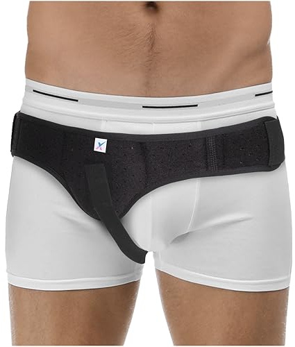 Express Orthopaedic- Medically Approved Hernia Belt, Truss, Inguinal Support Left Or Right Side With Removable Hernia Compression Pad Included - Universal Size