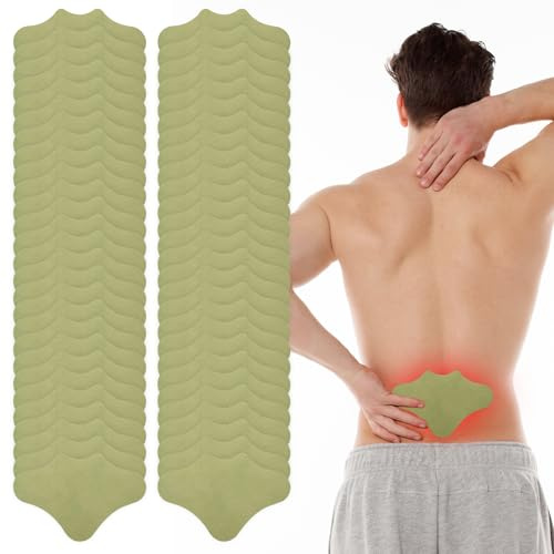 Pain Relief Patch, 80 Stück Rücken Schmerzlinderungspflaster, Schmerzlinderung Patch, Schmerzlinderung Wärmepflaster, Wärmepflaster Patch für Knie, Rücken, Nacken und Muskelkater