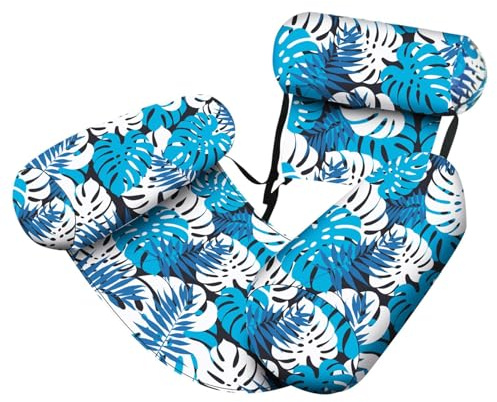 Schwimmfloß Erwachsene | Aufblasbare Pool Luftmatratze Mit Rückenlehne,Wassertragehängematte Liege Outdoor Spielzeug Für Sommer See Fluss Urlaub Strandparty Badespaß