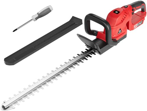 Cordless Hedge Trimmer with Rotatable Handle for Milwaukee M18 Battery, 52cm Brushless Motor Trimmers Battery Powered, Electric Hedge Trimmer Cordless Bush Trimmers for Garden(Battery Not Included)