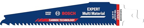 Bosch 1x EXPERT Multi Material S959XHM Säbelsägeblatt (für Gusseisen, Holz mit Metall, Länge 150 mm, Professional Zubehör Säbelsäge)