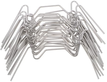 Kisangel Abrazaderas De Vidrio w De Acero Inoxidable 1,2 Mm para Invernadero, Clips De Fijación para Paneles De Vidrio, 25 Unidades, Instalación Sencilla y Duradera para Jardín
