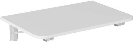 Klappbarer Wandtisch, platzsparende Werkbank, Schreibtisch für Zuhause, Büro, Küche, Esszimmer und Wäsche, vielseitig, 50 x 20 cm, funktionaler Hängeschrank in Weiß