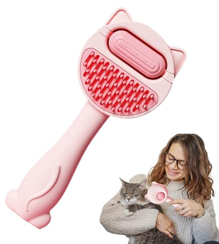 Cat Water Brush - Water Tank Gentle Tool | Pet Brush Hair Remover | for Family Friends Small Medium Dogs Puppy Kitten Indoor Home Cleaning