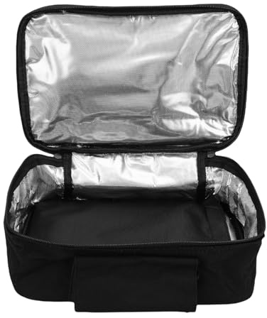 Luocute Réchauffeur de Nourriture de Voiture 12 V, Sac à Déjeuner électrique Portable Plug and Play, Chauffage Rapide avec Contrôle Automatique de la Température pour Voitures, Camions,