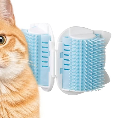 Brosse d Angle pour Chat Outils De Massage Doux Pour Auto-Toilettage | Brosse Douce Pour Chat Pour Maison Intérieur Salon Chambre Vétérinaire Spa Animaux Poils Courts Chiot