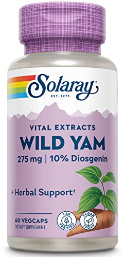 Solaray Wild Yam 275mg | Ñame Silvestre | 60 VegCaps