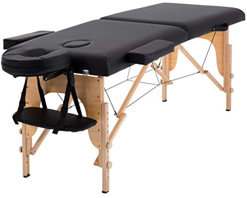 BestMassage Massage Bed Portable Massage Table 24 Inch Wide Lash Bed Height Adjustable 2 Folding Spa Table with Non-Woven Bag for Spa Footmassage Facial CareSpa Tattoo