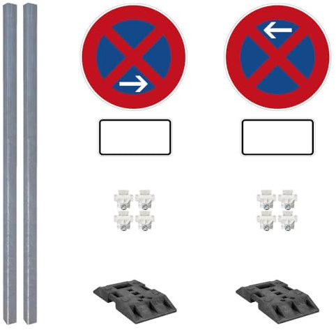 TMS Pro Shop Halteverbotszonen Set, Basic, A/E, rechts, 16-tlg., mobil, K1, RA1, Ø 60 cm, Art.-Nr. 81173
