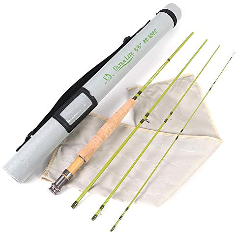 MAXIMUMCATCH Ultra-lite Fliegenrute Bach Panfish/Forelle Fischen in 6’/6’6’’/7’/7’6’’, 1/2/3 wt
