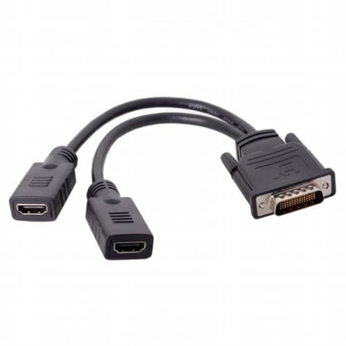 Cablecc DMS-59-poliger Stecker auf Dual-HDMI 1.4 HDTV-Buchse, Splitter-Verlängerungskabel für PC-Grafikkarte
