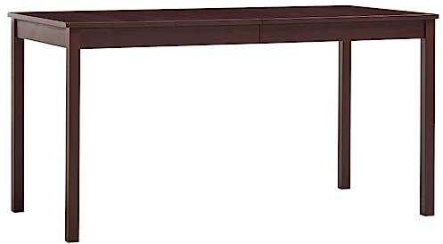 vidaXL Kiefernholz Esstisch Esszimmertisch Küchentisch Holztisch Speisetisch Tisch Restaurant Esszimmer Küche 140x70x73cm Dunkelbraun