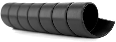 Safeplast ECO Safe-Spirale Protezione a spirale per tubi idraulici Ø 40 mm, lunghezza 3 m, Spirale protettiva per cavi per il raggruppamento di tubi, colore: Nero