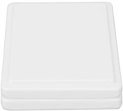 Palette de Peinture en céramique, palettes de Peinture en céramique Blanc Pratique Couleur Pure Anti-poussière Lisse avec Couvercle pour la Maison pour Adultes