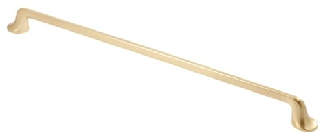 FOSUN GTV - Halterung FABRICIO - Abstand 320 mm - Griff Griffe Möbelgriffe Möbelgriff - gebürstetes Gold