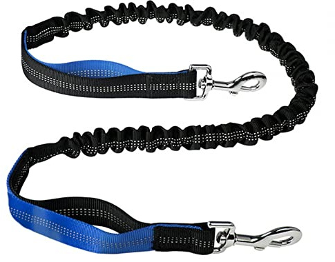 DONGKER Bungeeleine für Hunde, 120cm Bis 150cm Elastische Hundeleine für Joggingleine, Verlängerung für Hundeleine, Reflektierend Ersatzleine für Kleine, Mittelgroße und Große Hunde