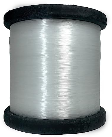 Transparent nylontråd (0,6 mm), tunt plastrep, fiskelinje, pärltråd för smyckestillverkning, armband, halsband och annat hantverk, (transparent 2, 0,6 mm)