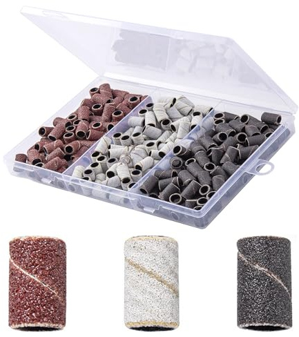 210 Stück Nagelpoliergürtelaufsatz, Nagelpolierset Nagelknipser, Nagelknipseraufsatz, Gel-Nagelknipserkopf, Nagelpoliergürtel, Nagelpolierhülse