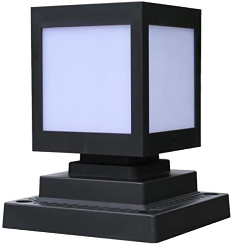 DOITOOL Große Weiße Licht Solar Säulenleuchten Garten Landschaft Lampe Pfostenleuchten Solar Zaunpfostenleuchten Außenleuchte