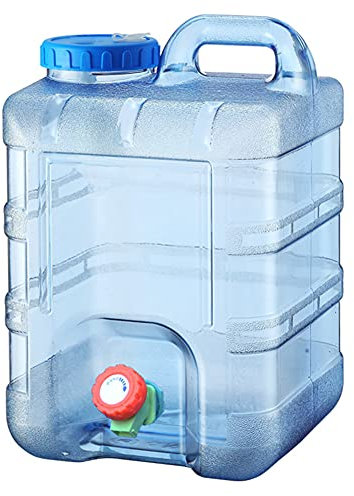 Kexpery Contenedor de agua de 18/20/22L para camping, tanques de almacenamiento de agua de grado alimenticio con accesorios al aire libre para senderismo, pesca (20 L)