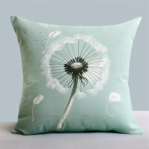 Lfynior Kreuzstich Kissen Set Blume Stickkissen zum Selbersticken 45X45cm Stickpackung Stickset Kreuzstich Kissen zum Basteln Stickkissen Stickpackung mit Vorgedruckt Kreuzstichmotiv