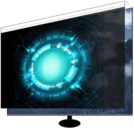 VDCVADKYE Computer blickschutzfolie, for Computer Widescreen-Hänge-Sichtschutzfolie Abnehmbarer Datenschutz Anti-Blaulichtfilter Gehärtete Folie(24in 540 * 340mm)