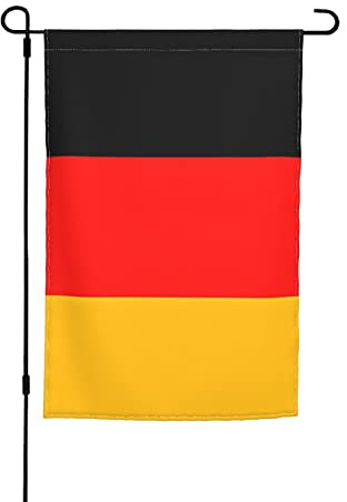 Bandera de Alemania para jardín de 30,5 x 45,7 cm. Decoración brillante de doble cara para exteriores que aporta algo de diversión a tu patio.