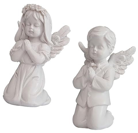 Holibanna 2stücke Ornament Aus Harz Schöne Statue Handwerk Harz Dekor Für Zuhause Langlebiges Kunstharz Kunsthandwerk
