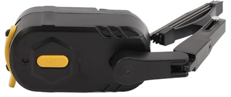 Walfront Essuieur D'essuie-glace de Casqueur Moteur pour un Casque de Casque avec un Support Télescopique pour la Plupart des Rouleaux de Moto-orange Noir