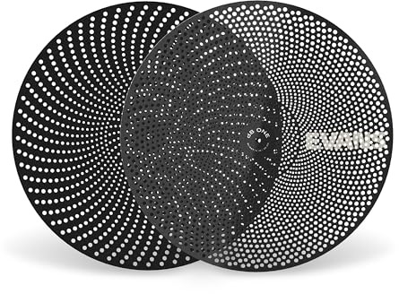 Evans Drum Heads - dB One Hi Hat Cymbal - 14 inch - Low Volume Cymbal - Reduces Volume While Playing Naturally