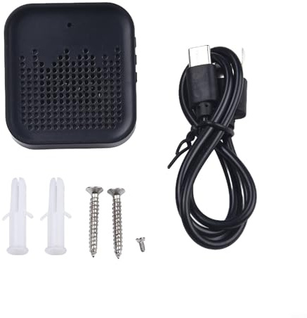 Gdfnmogo Timbre inalámbrico de video con intercomunicador de audio bidireccional HD, detección de movimiento PIR, reconocimiento humano AI, seguridad impermeable IP65