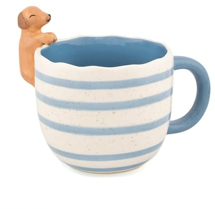 Sass & Belle Taza de perro salchicha Peeking