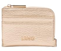 Liu Jo Portacarte di Credito Caliwen, Light Gold, 11 x 8 x 1,5 cm, 4 Vani, Similpelle