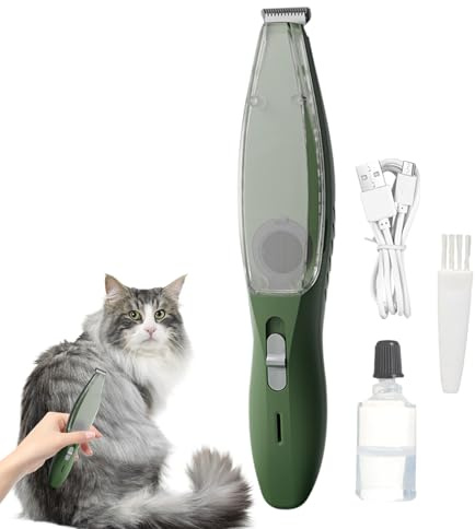 Cortador de garras, lijadora silenciosa para garras - Cortadora de afeitar inalámbrica para pelo de animales | Para gatos y cachorros Razas pequeñas y grandes animales con cerdas gruesas y caídas de