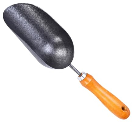 MEILVMEIJI Paleta de jardín ergonómica con mango de madera para macetas, para excavar el suelo, sembrar y cuidar contenedores