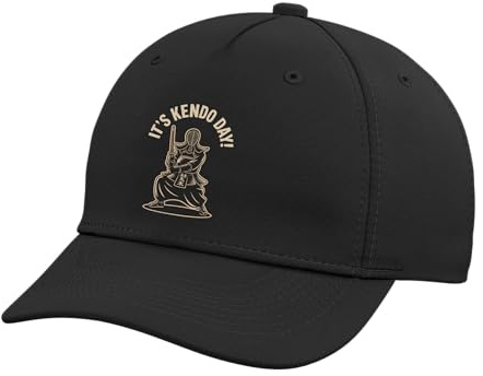 It’s Kendo Day Martial Arts Sword Training Bogu Armo Shinai Adjustable Printed Baseball Hat, Black
