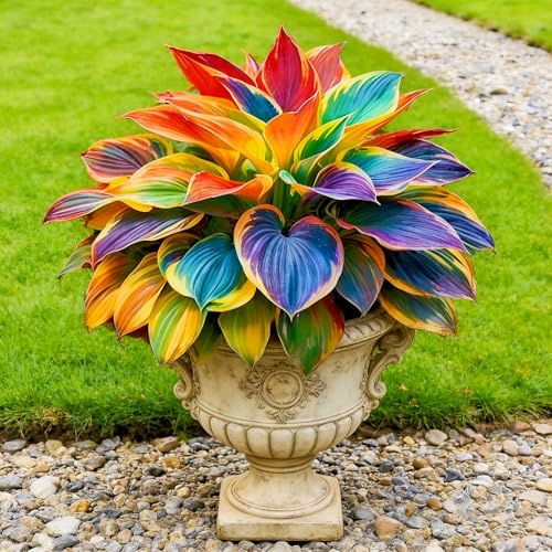 Hosta Rari | Facile da Mantenere | Crescita Rapida per Giardini Splendidi-4bulbi-a
