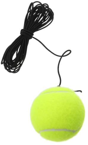 Alasum Portable Tennis Training Equipment Practice Tennis Skills and Reaction Time with Rope for Beginners Chemical Fiber Material Lightweight and Sturdy for Single Player