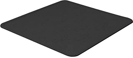 United Pets GI0601NE Napfunterlage - Mustafà, groß, schwarz