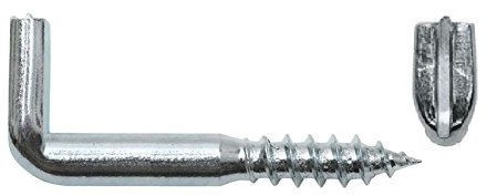 Schraubhaken gerade mit Schlitz 5,2x50 / 21 mm verzinkt - 100 St. Winkelschraube
