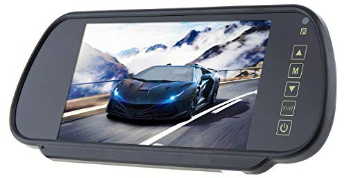 ePathChina 17,8 cm (7 Zoll) 16:9 2-Kanal-Videoeingang Auto RGB Digitalanzeige Rückfahrkamera VCR Monitor mit Touch-Taste