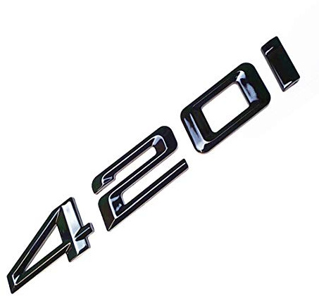 MCK Auto 420i Negro Brillante Parte Trasera Logo Back Badge Emblema Tuning para F32 F33 F36 HB8L2
