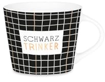 GRAFIK WERKSTATT Das Original Espresso-Tasse mit Echtgold Porzellan Tasse 50 ml Schwarztrinker