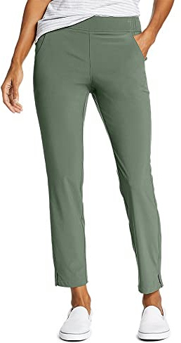 Eddie Bauer Women's Departure Ankle Pants, Mineral Green, XX-Large